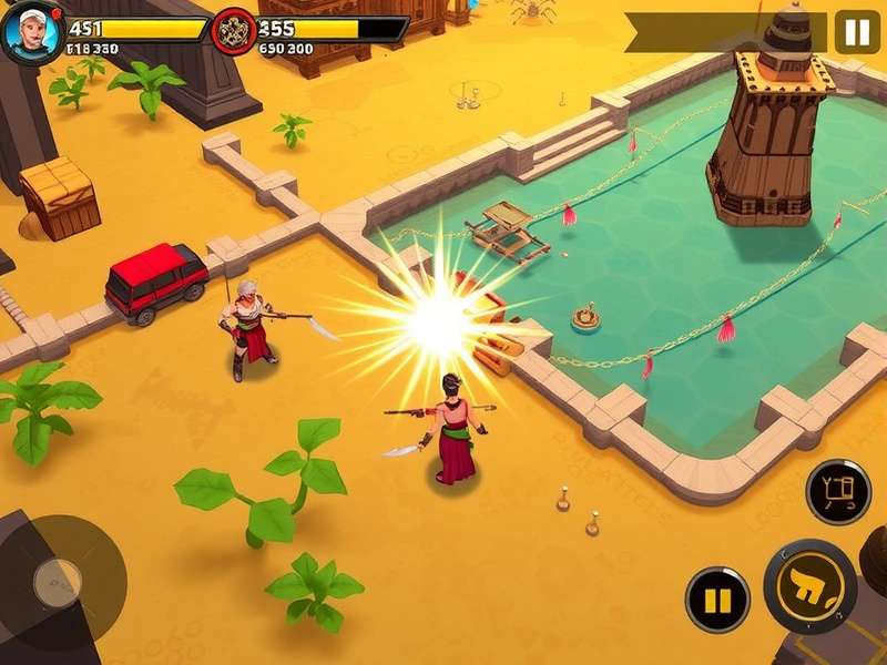Golden Sands Gladiators Gameplay Screenshot